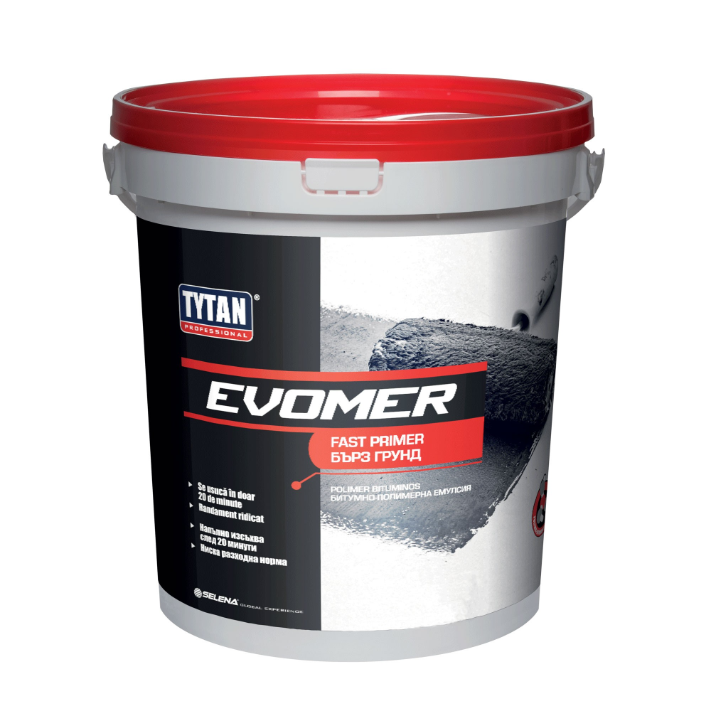 Oferte la Evomer strat final rapid Tytan, negru, pensulabil, 9 kg 