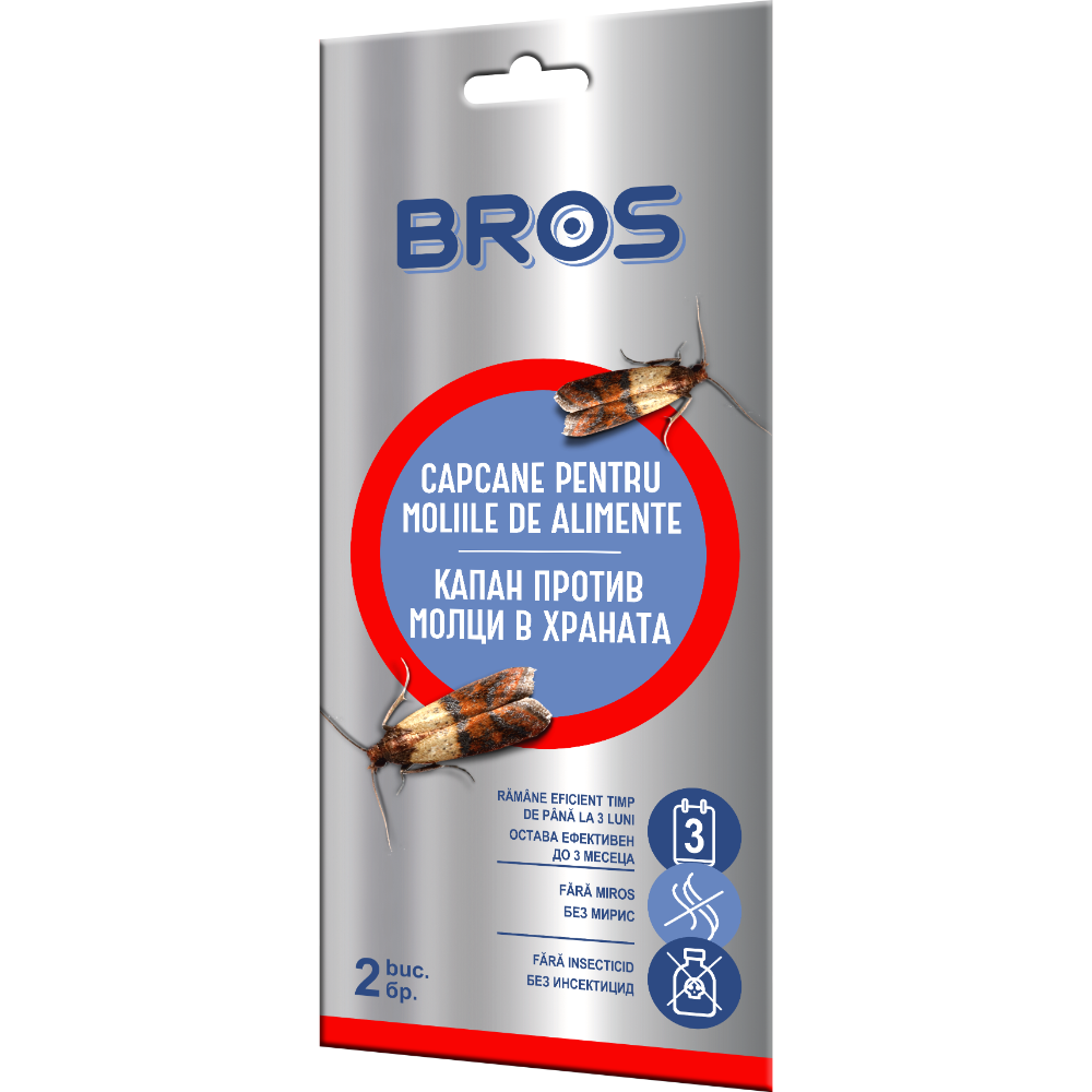 Oferte la Capcana pentru molii de alimente Bros, eficienta maxima, 2 bucati, 30 g