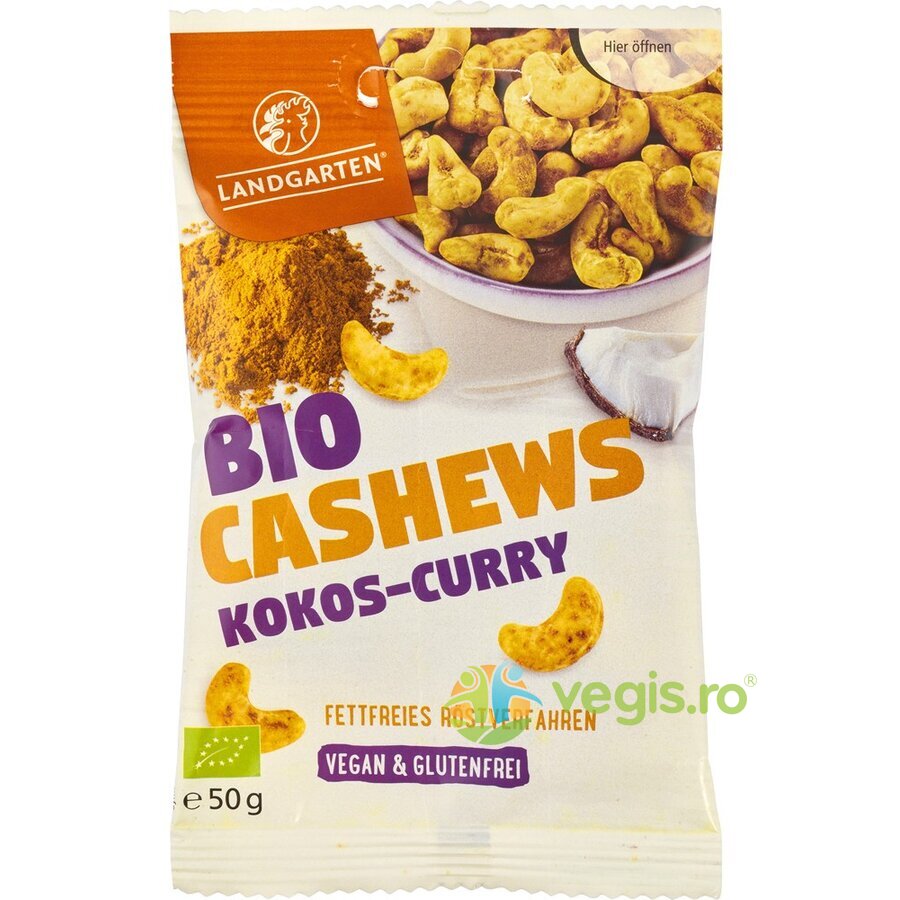 Oferte la Caju cu Cocos si Curry Fara Gluten Ecologic/Bio 50g
