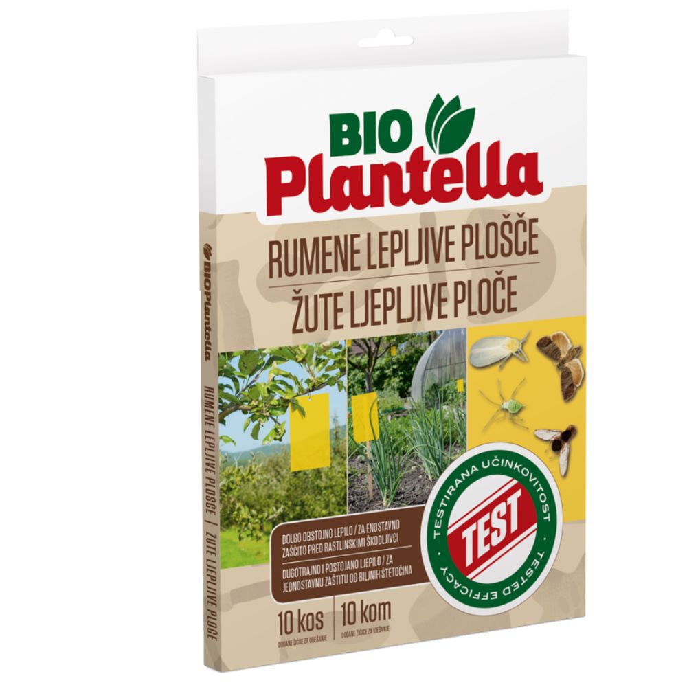 Oferte la Placi adezive galbene impotriva insectelor, Bio Plantella, 10 bucati/cutie