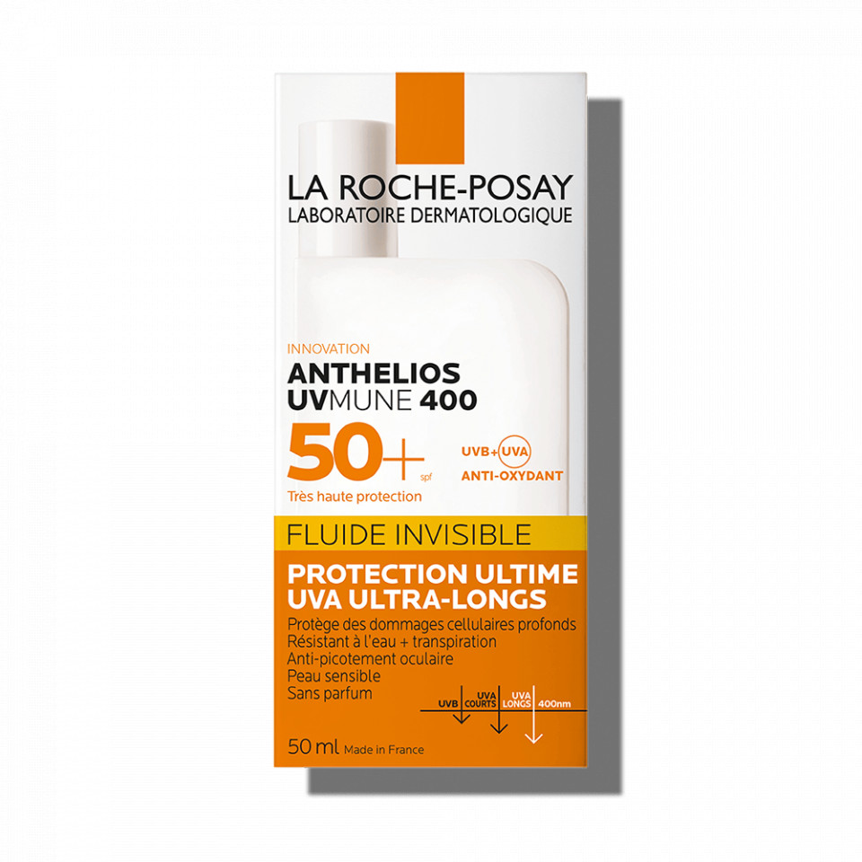 Oferte la Fluid invizibil fara parfum pentru protectie solara La Roche-Posay Anthelios UV-MUNE, SPF 50+, 50 ml