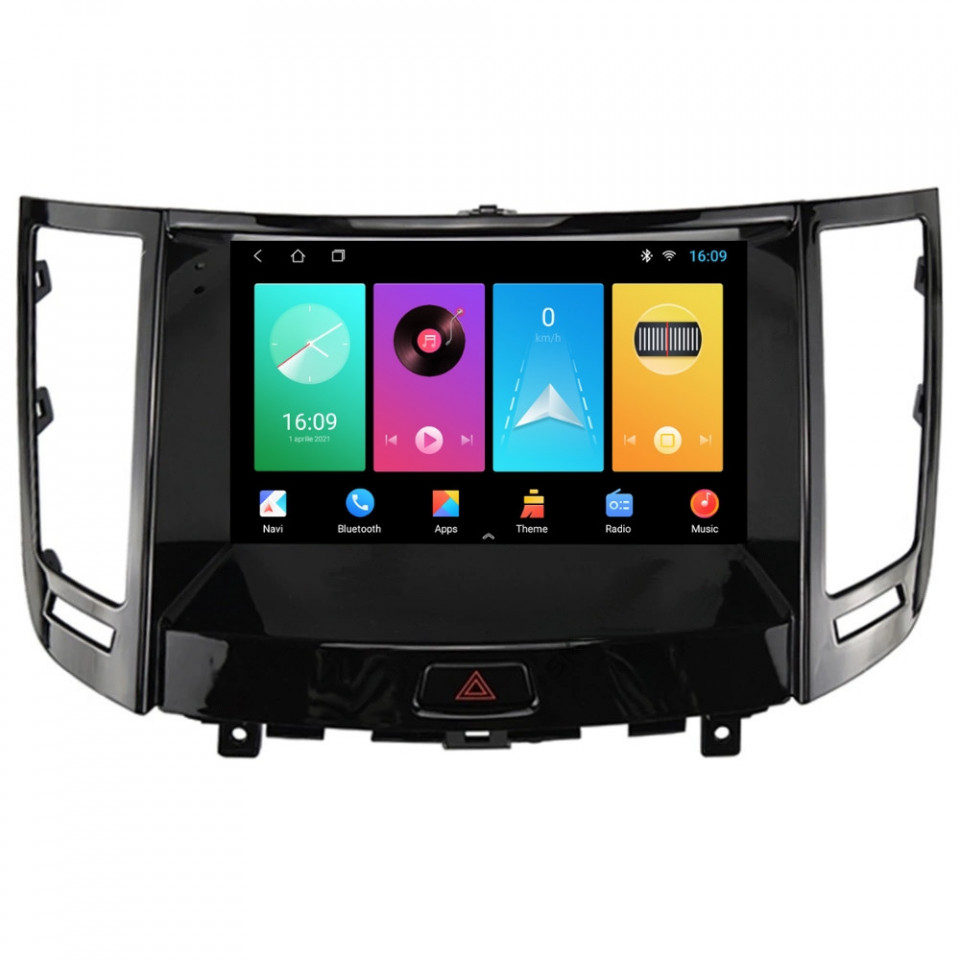 Oferte la Navigatie dedicata cu Android Infiniti FX35 2008 - 2012, 1GB RAM, Radio GPS Dual Zone, Display HD IPS 9" Touchscreen, Internet Wi-Fi, Bluetooth, MirrorLink, USB