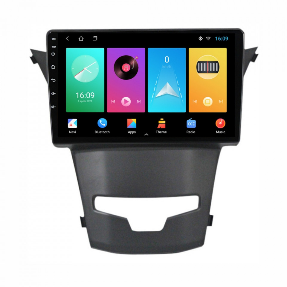Oferte la Navigatie dedicata cu Android Ssangyong Korando 2013 - 2019, 2GB RAM, Radio GPS Dual Zone, Display HD IPS 9" Touchscreen, Internet Wi-Fi, Bluetooth, MirrorLink, USB
