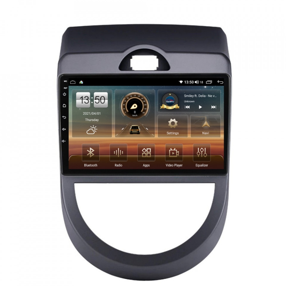 Oferte la Navigatie dedicata cu Android Kia Soul 2009 - 2013, 4GB RAM, Radio GPS Dual Zone, Display HD QLED 9" Touchscreen, Internet Wi-Fi si slot SIM 4G, Bluetooth, MirrorLink, USB