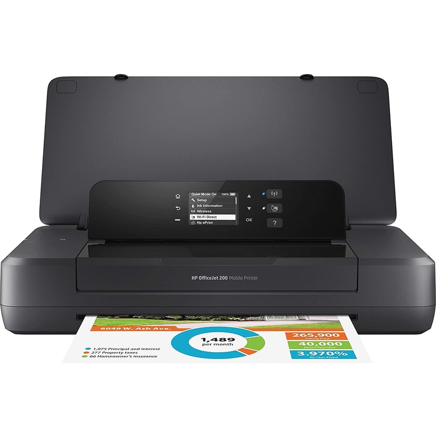 Oferte la Imprimanta Inkjet CZ993A OfficeJet 200 Mobile USB Wi-Fi Negru