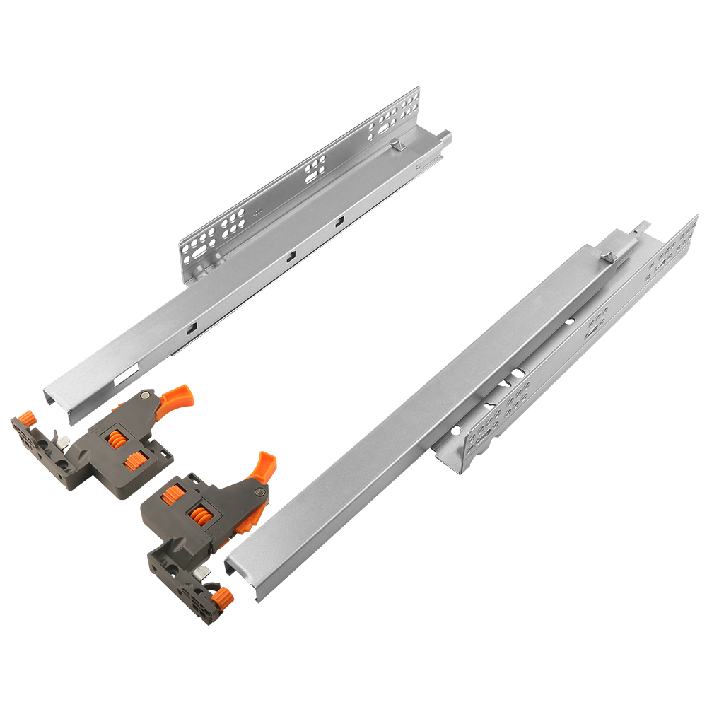Oferte la Glisiera ascunsa OT cu clipsuri, otel + plastic, zincat, max 35 kg, 400 mm