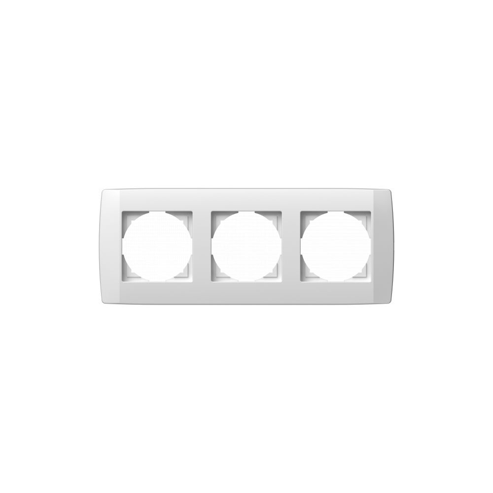 Oferte la Rama decorativa tripla TEM, Logiq, 3 module, plastic, polar white