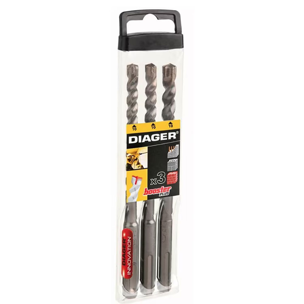 Oferte la Trusa de burghie Diager SDS-Plus Booster, 6-10 mm, 3 piese