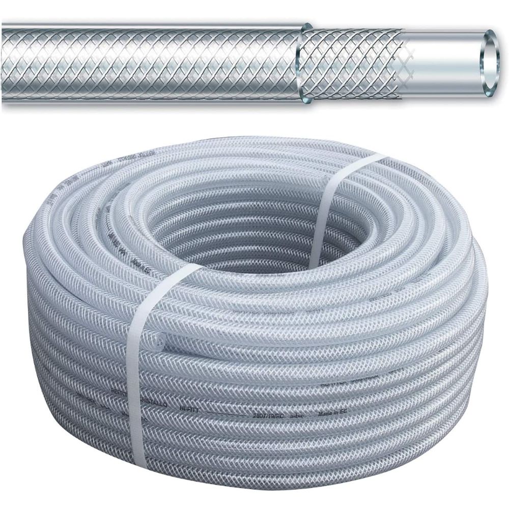 Oferte la Furtun cristal ranforsat Fitt Refittex Cristallo, polivalent, PVC, transparent, 50 m