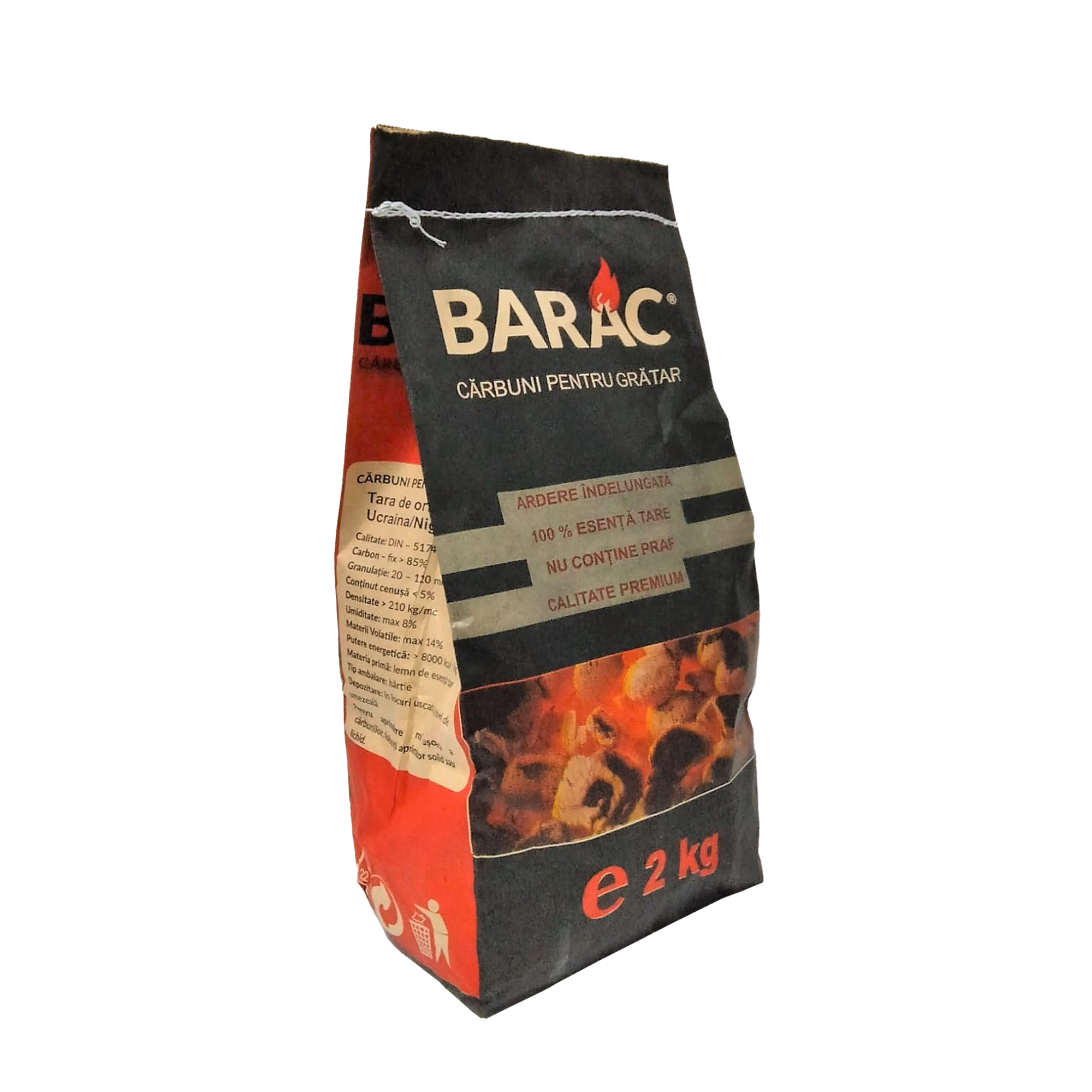 Oferte la Sac carbuni pentru gratar Barac, 2 kg