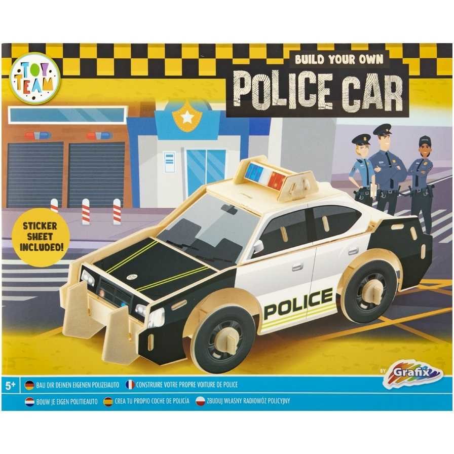 Oferte la Lemn Vehicule 3D Masina Politie 5 Ani+