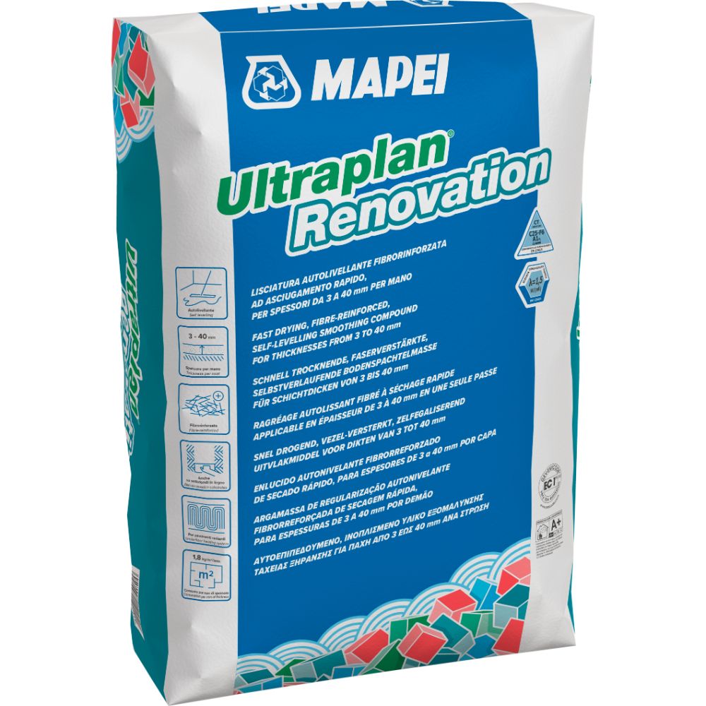 Oferte la Sapa rapida autonivelanta Mapei Ultraplan Renovation, interior, gri, 23 kg