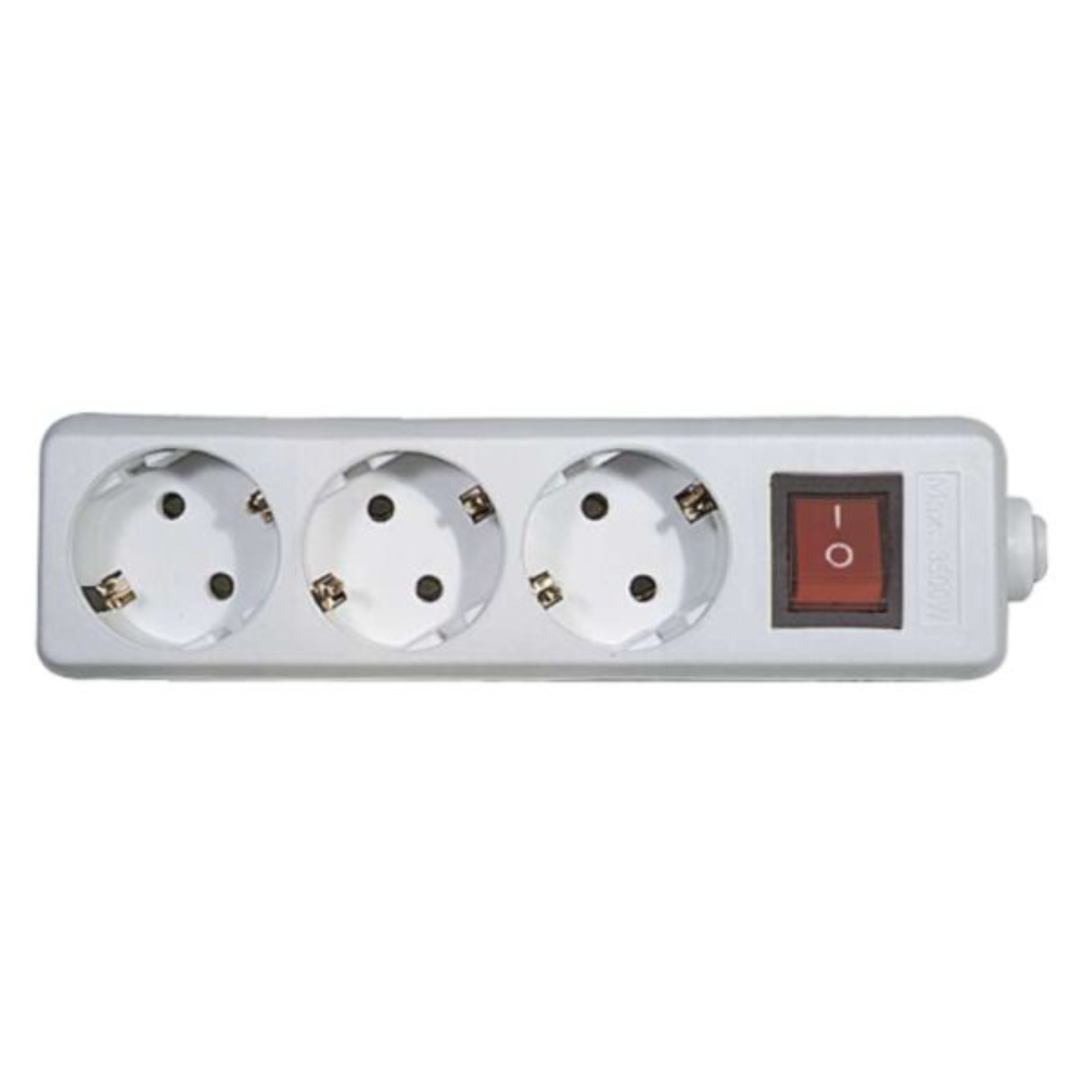 Oferte la Bloc 3 prize cu intrerupator SCHUKO Emos P1320, 3 x 2P + PE, IP20, protectie copii, alb