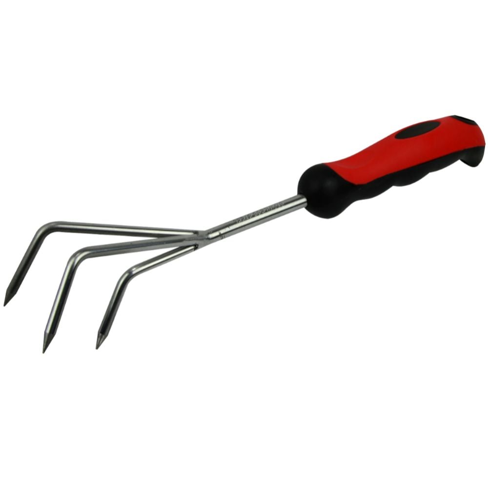 Oferte la Mini-cultivator Evotools, otel, 3 dinti, maner lemn