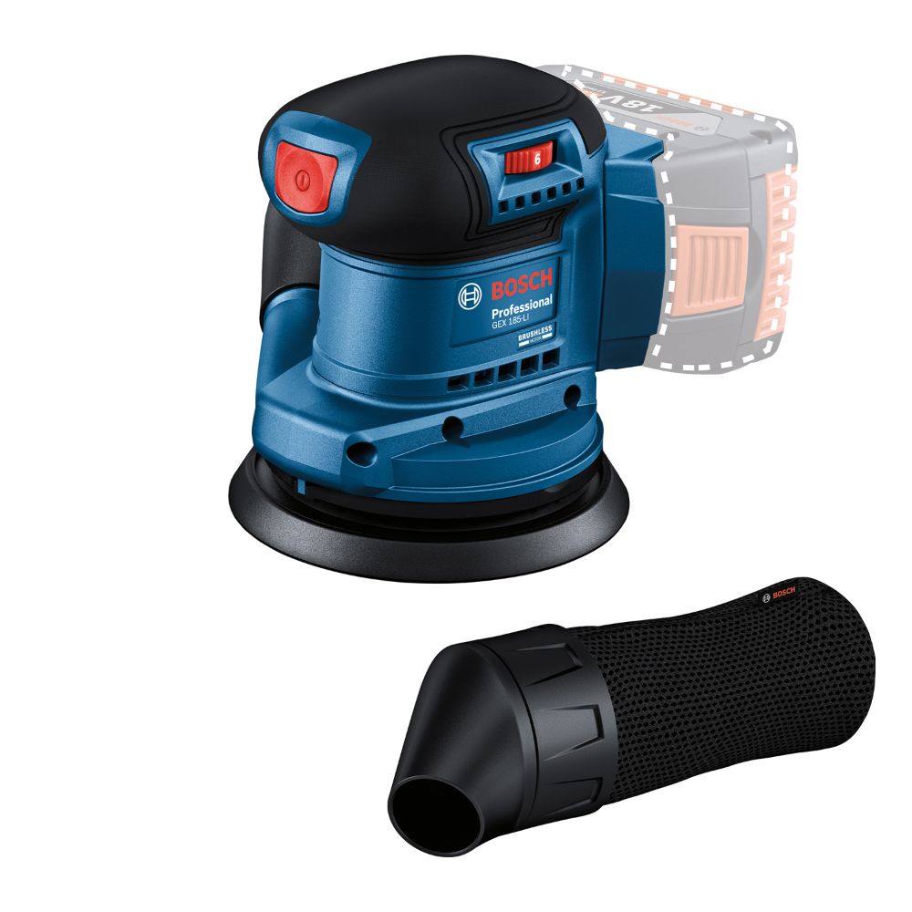 Oferte la Slefuitor excentric pe acumulator Bosch Professional GEX 185-LI, 18 V, 125 mm diametru disc, 10.000 rotatii/min