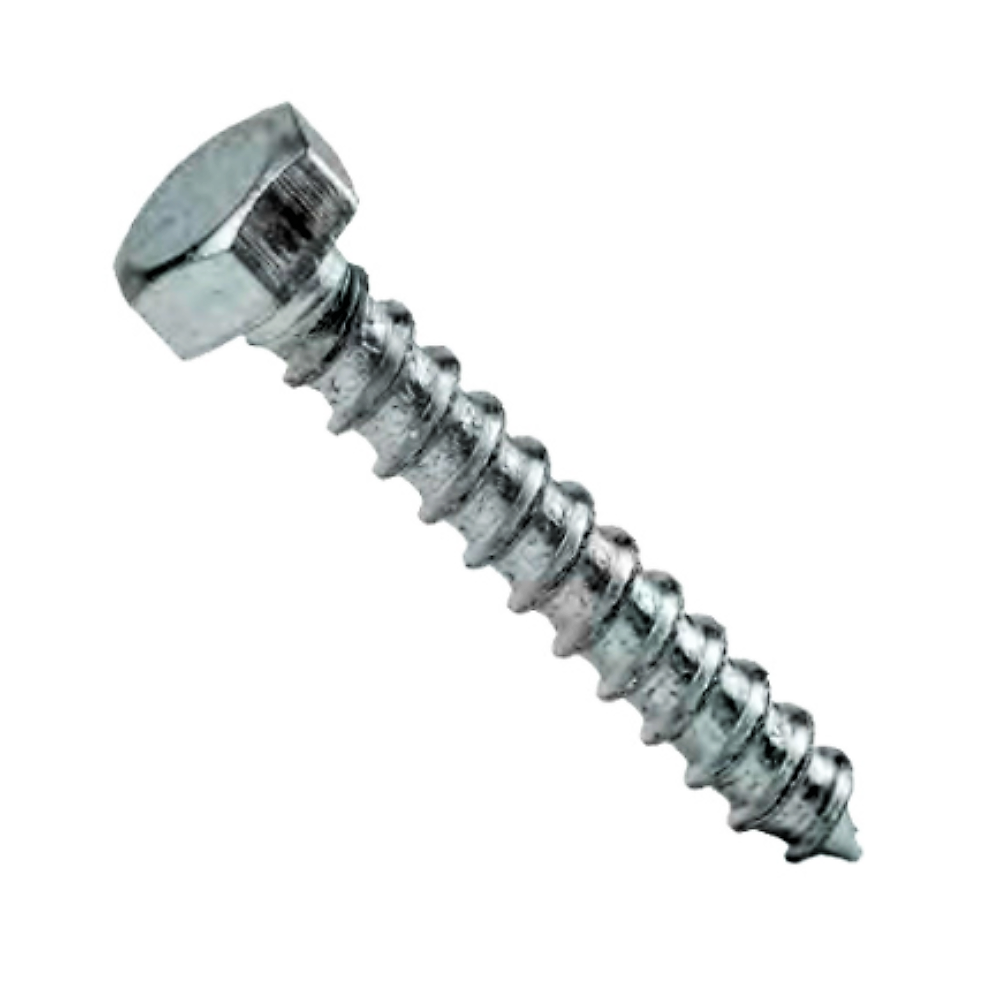 Oferte la Surub autofiletant pentru lemn, cap hexagonal, otel zincat, alb, 8 x 60 mm, 10 buc