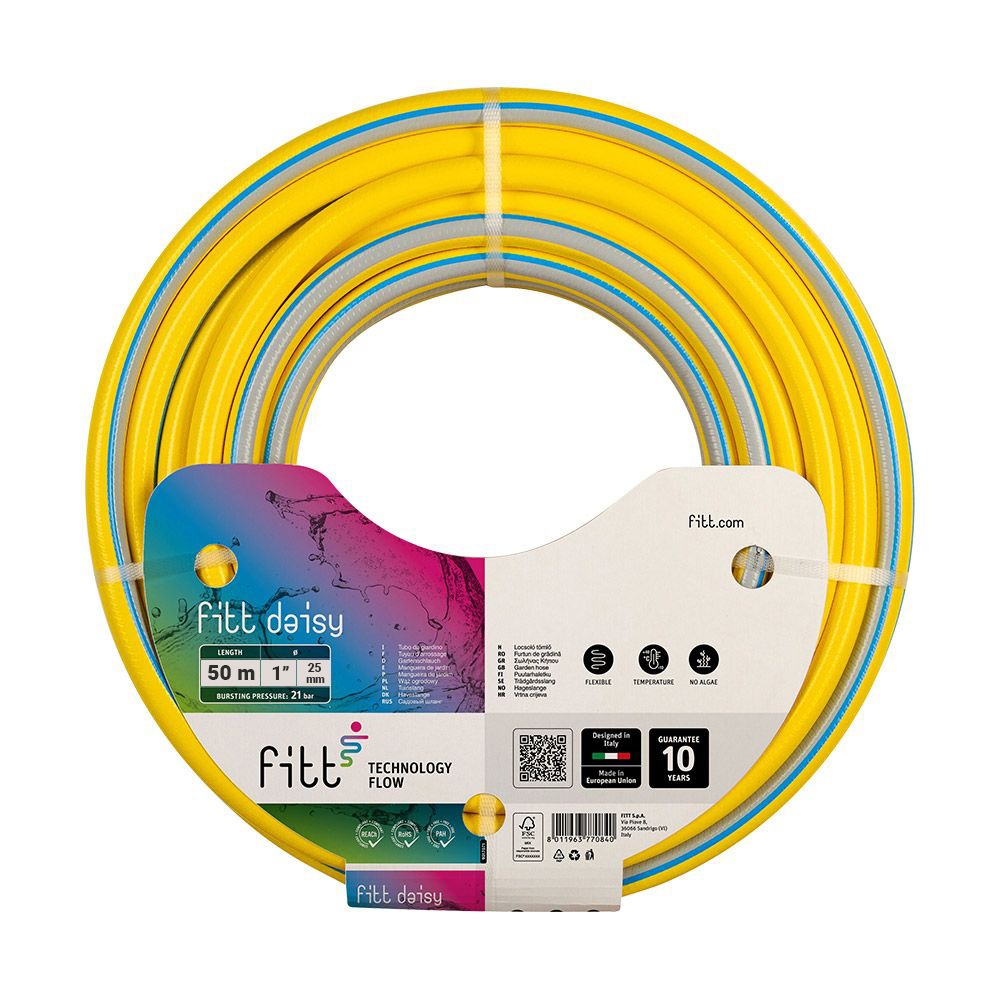 Oferte la Furtun gradina Fitt Daisy 25, stratificat, PVC, galben, 50 m