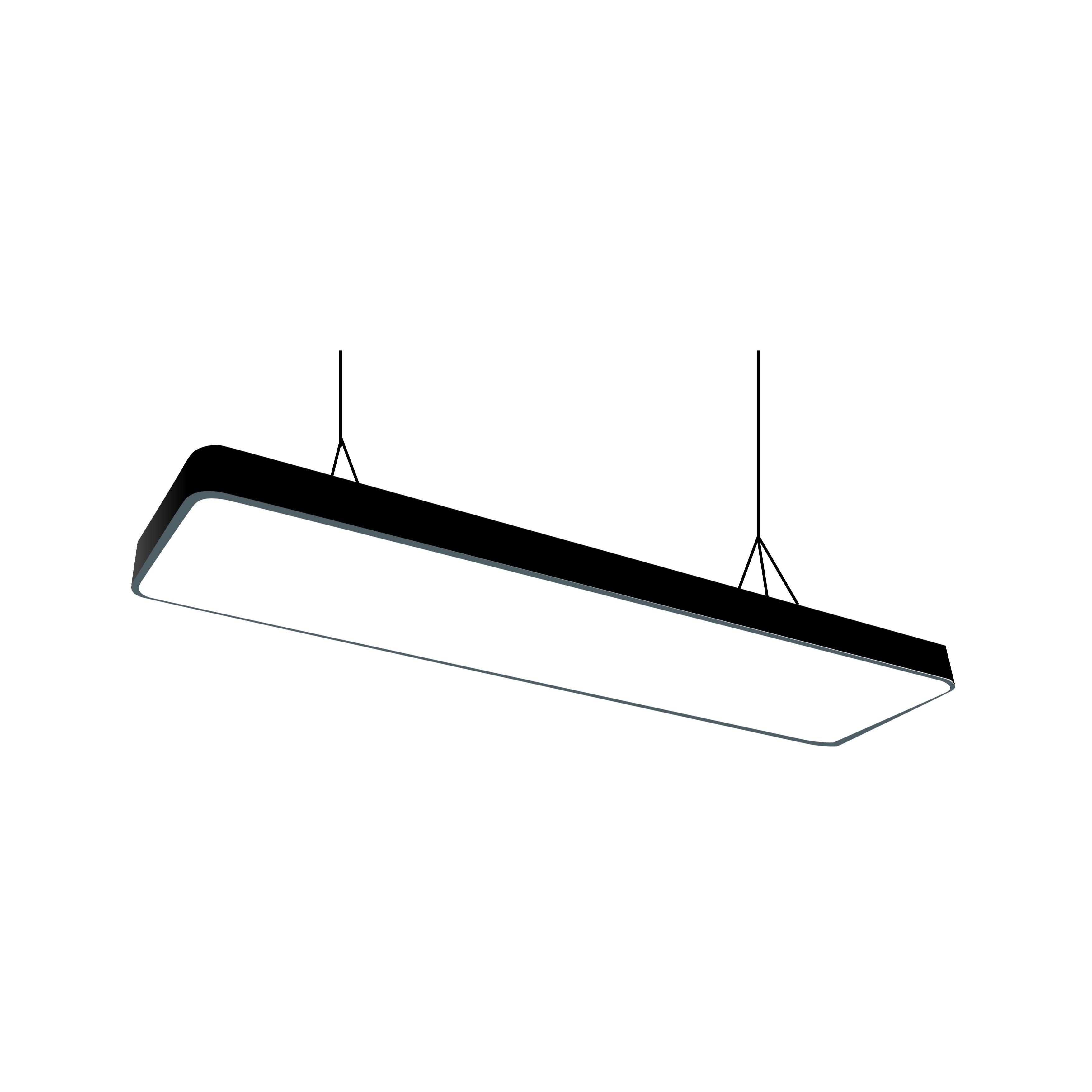 Oferte la Lampa LED de birou Fucida FD-48W/200A/865L/BK, 48 W, negru, 1200 x 200 x 55 mm