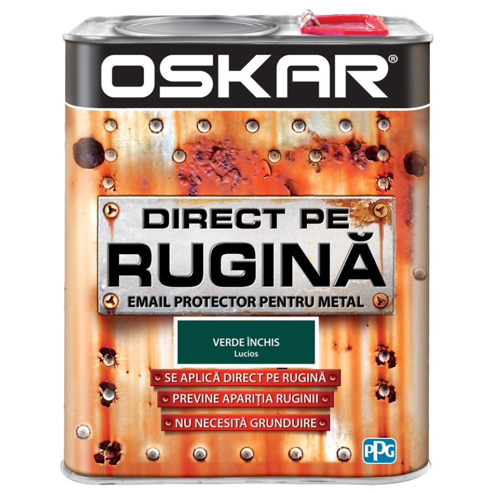 Oferte la Vopseaua Oskar Direct pe rugina, verde inchis, interior/exterior, 2.5 L