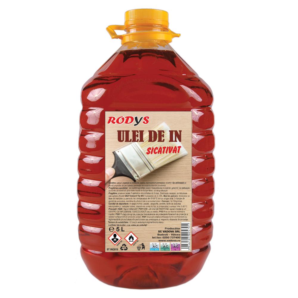 Oferte la Ulei de in sicativat Rodys, brun roscat, 10 l