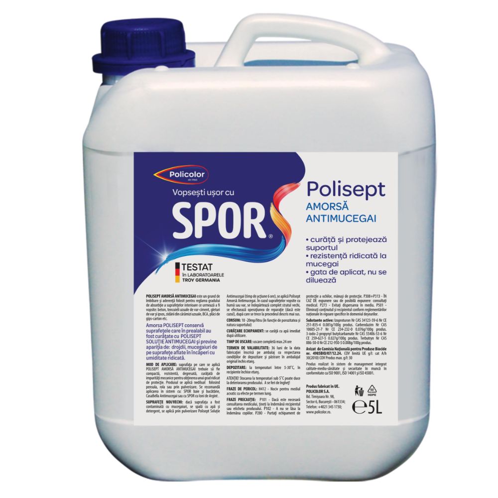 Oferte la Amorsa antimucegai Spor Polisept, 5 l