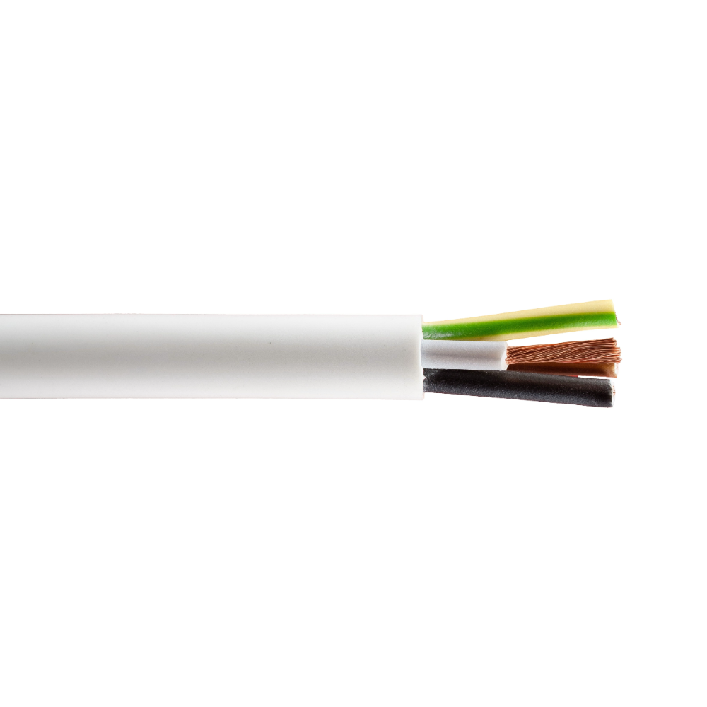 Oferte la Conductor Flexibil MYYM H05VV-F, 4 x 2.5 mm2, izolatie PVC, alb, cupru, 50 m