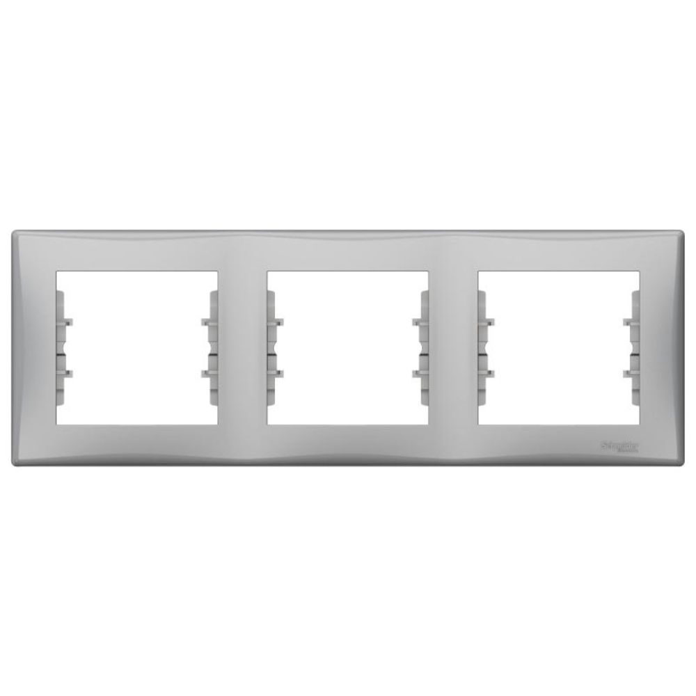 Oferte la Rama de aparataj Schneider, Sedna, 3 module, PVC, aluminiu