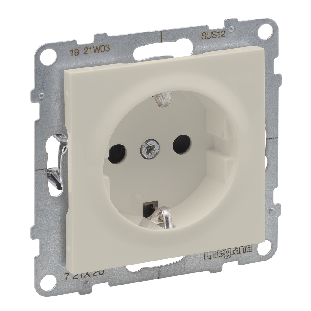 Oferte la Priza simpla Legrand, configuratie 2P+T, crem, 16 A x 250 V