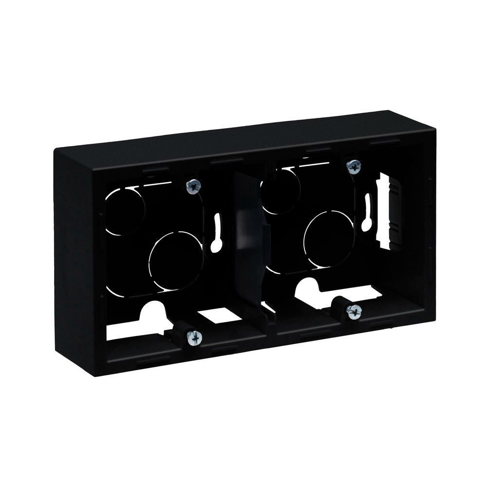 Oferte la Doza montaj aparent Legrand New Suno, 2 posturi, negru