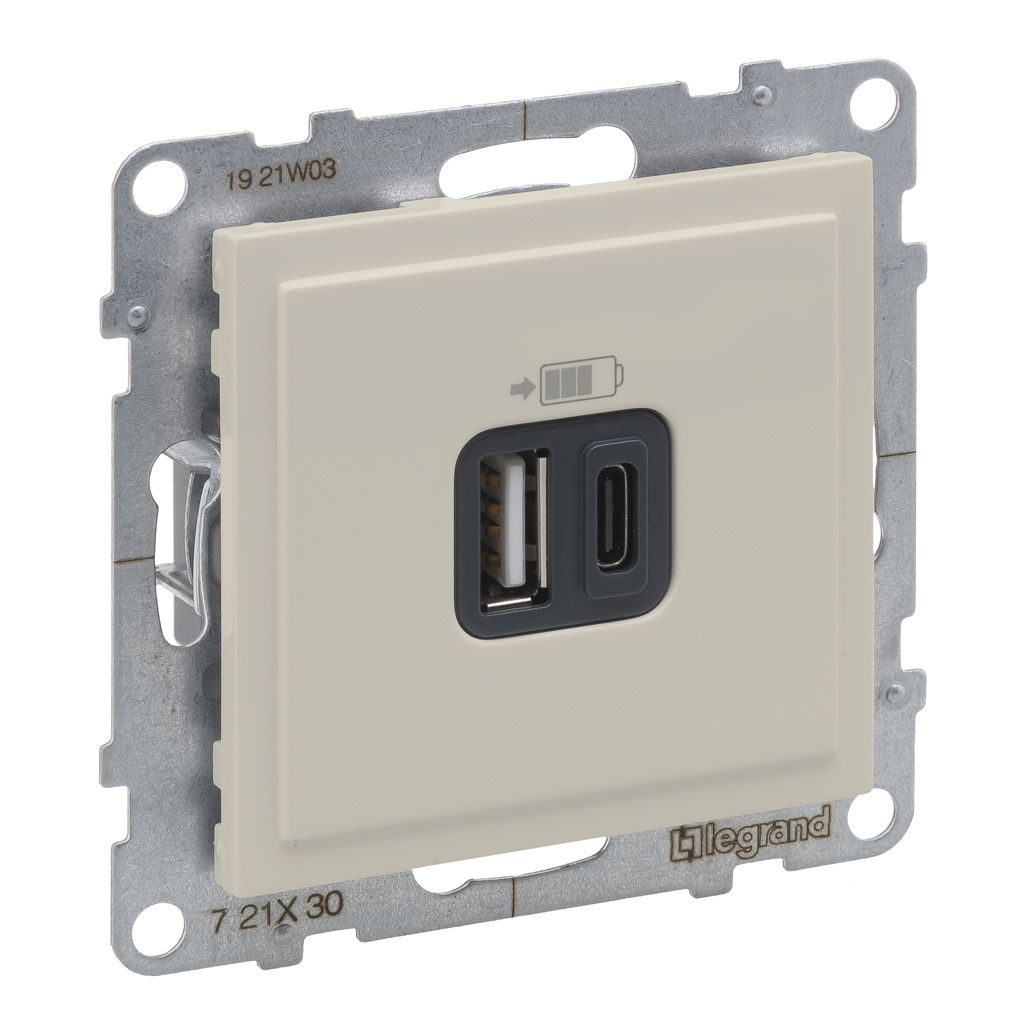 Oferte la Incarcator Legrand, USB dublu A + C, ivoar, IP40
