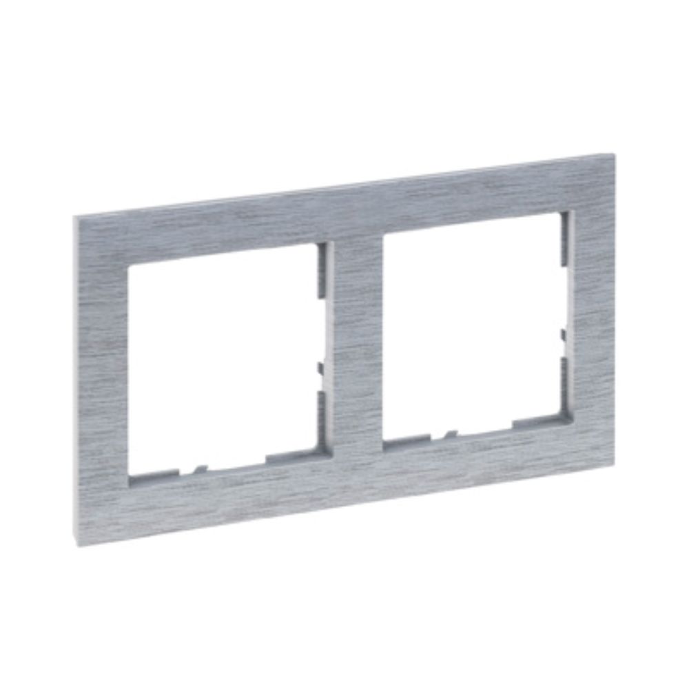 Oferte la Rama de aparataj Legrand New Suno, 2 module, PVC, aluminiu periat