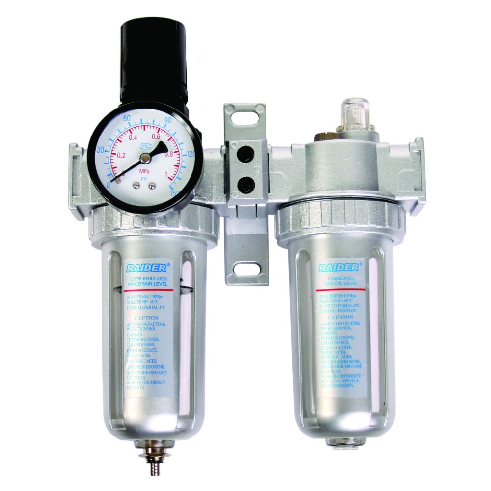 Oferte la Filtru aer regulator & lubrificator Raider RD-AF02, 1/4’’, 8 bar