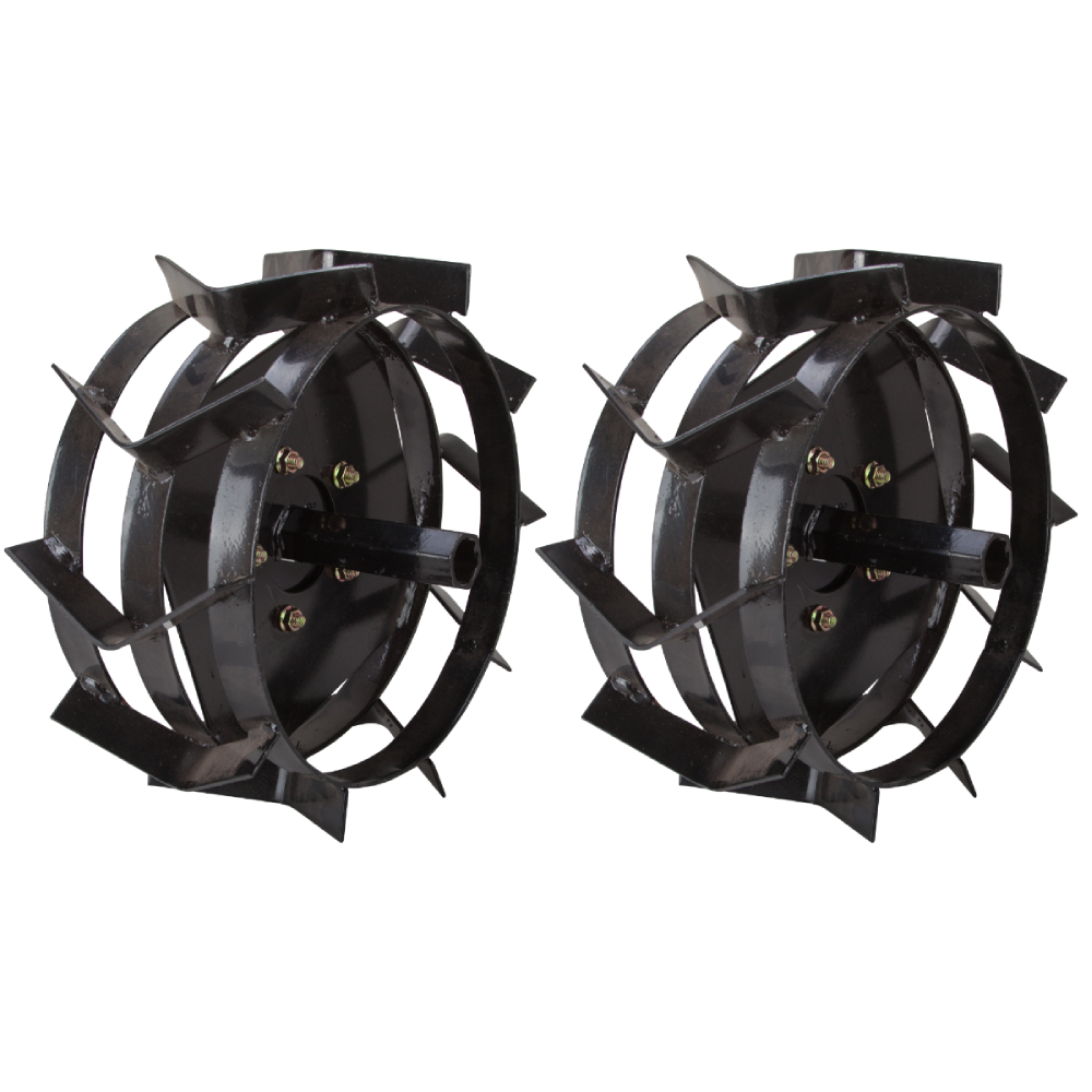 Oferte la Roti metalice cu manicot pentru motosapa/motocultor Evotools 676123, otel, negru, 340 mm diametru