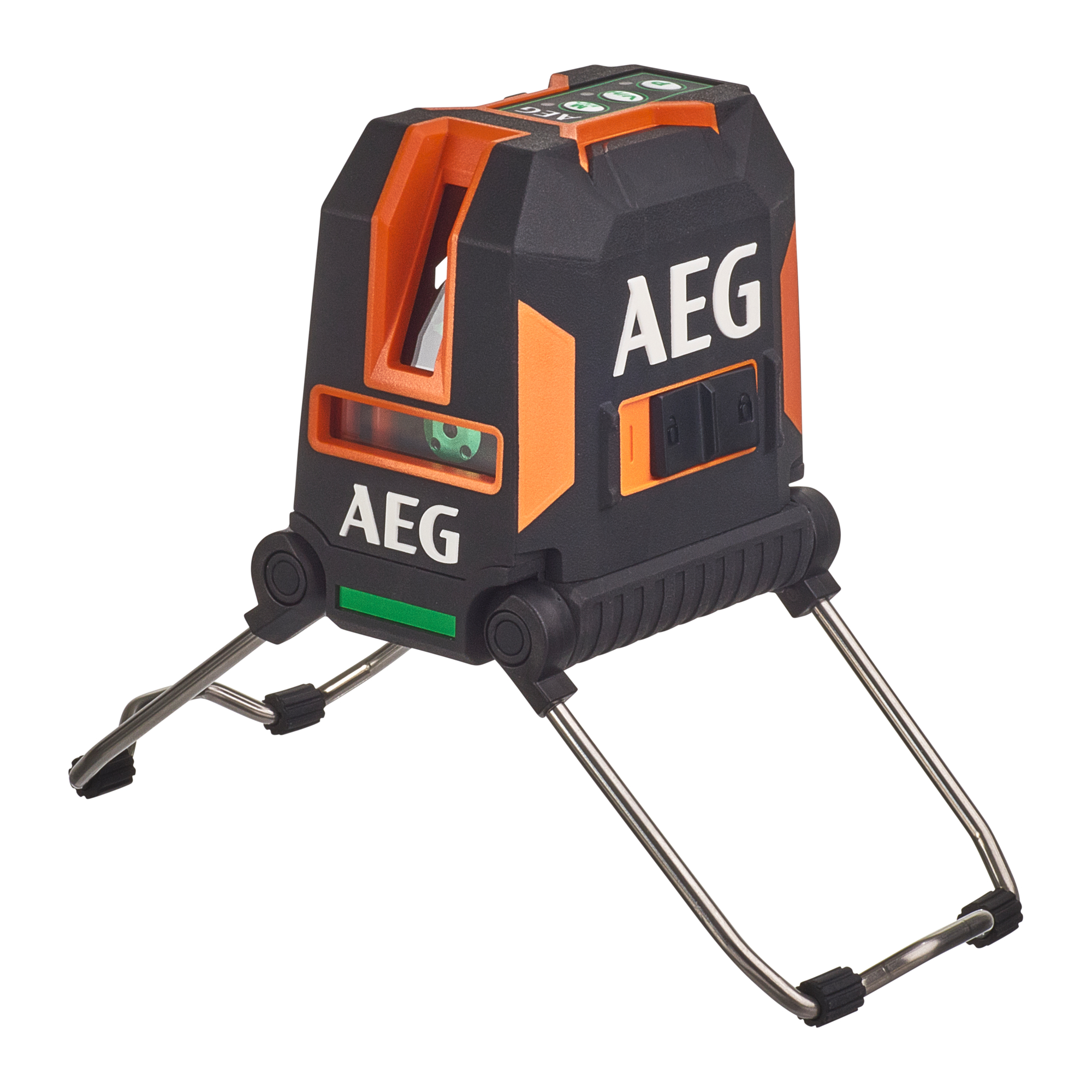Oferte la Nivela laser AEG CLG330-K cu 3 linii in cruce, lumina verde + punct plumb in jos, 30 m