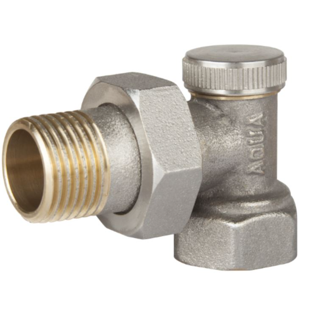 Oferte la Robinet calorifer colt retur Evosanitary, alama, argintiu, 1/2 inch