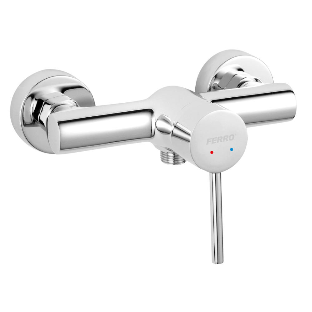 Oferte la Baterie dus Ferro Fiesta BFI7, fara set dus, argintiu, cartus ceramic, 35 mm