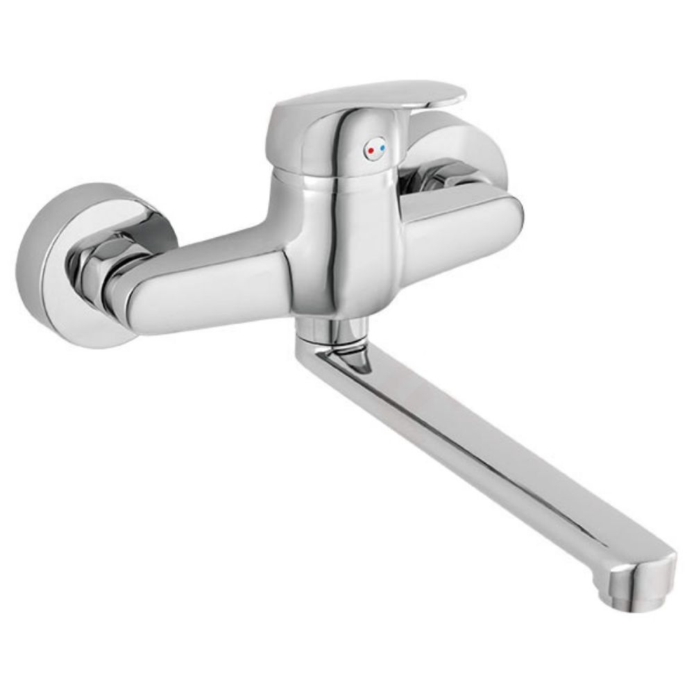 Oferte la Baterie bucatarie Ferro Combo BCM5, monocomanda, alama, finisaj argintiu, 40 mm