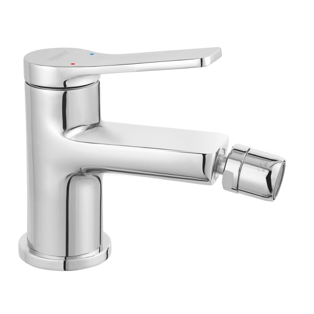 Oferte la Baterie bideu Ferro Stratos BSC6, monocomanda, alama, finisaj cromat, 25 mm