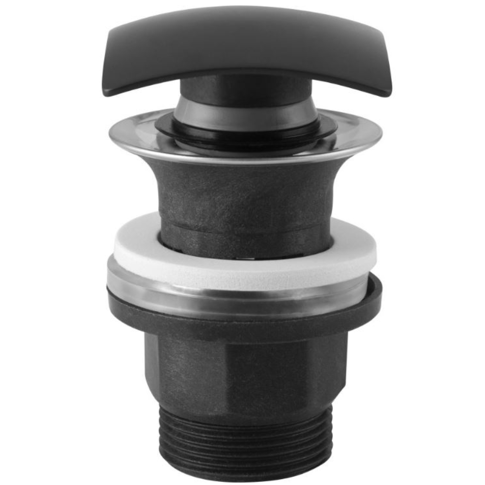Oferte la Ventil lavoar Ferro S290BL-B, click-clack, polipropilena, negru, diametru 1 1/4 inch