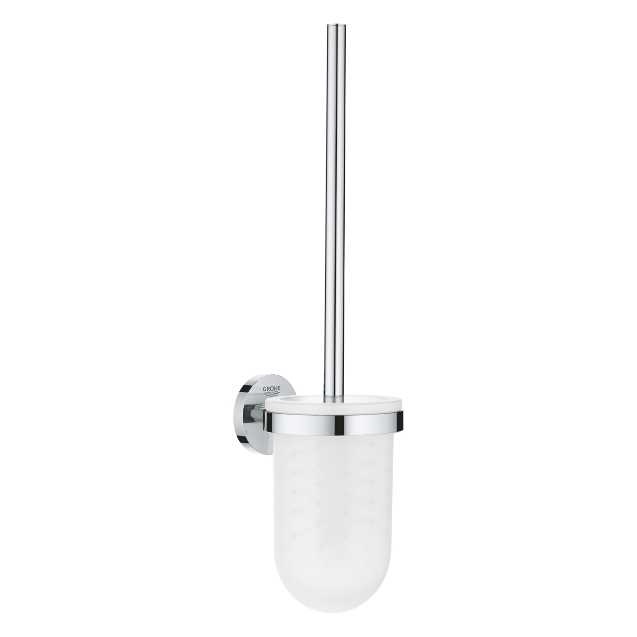 Oferte la Perie WC Grohe Essentials, metal / sticla, alb, montaj pe perete