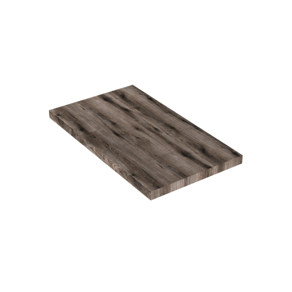Oferte la Blat pentru lavoar baie Savini Due Linea, Rovere Fossile, pal, 80 x 46 x 3.8 cm