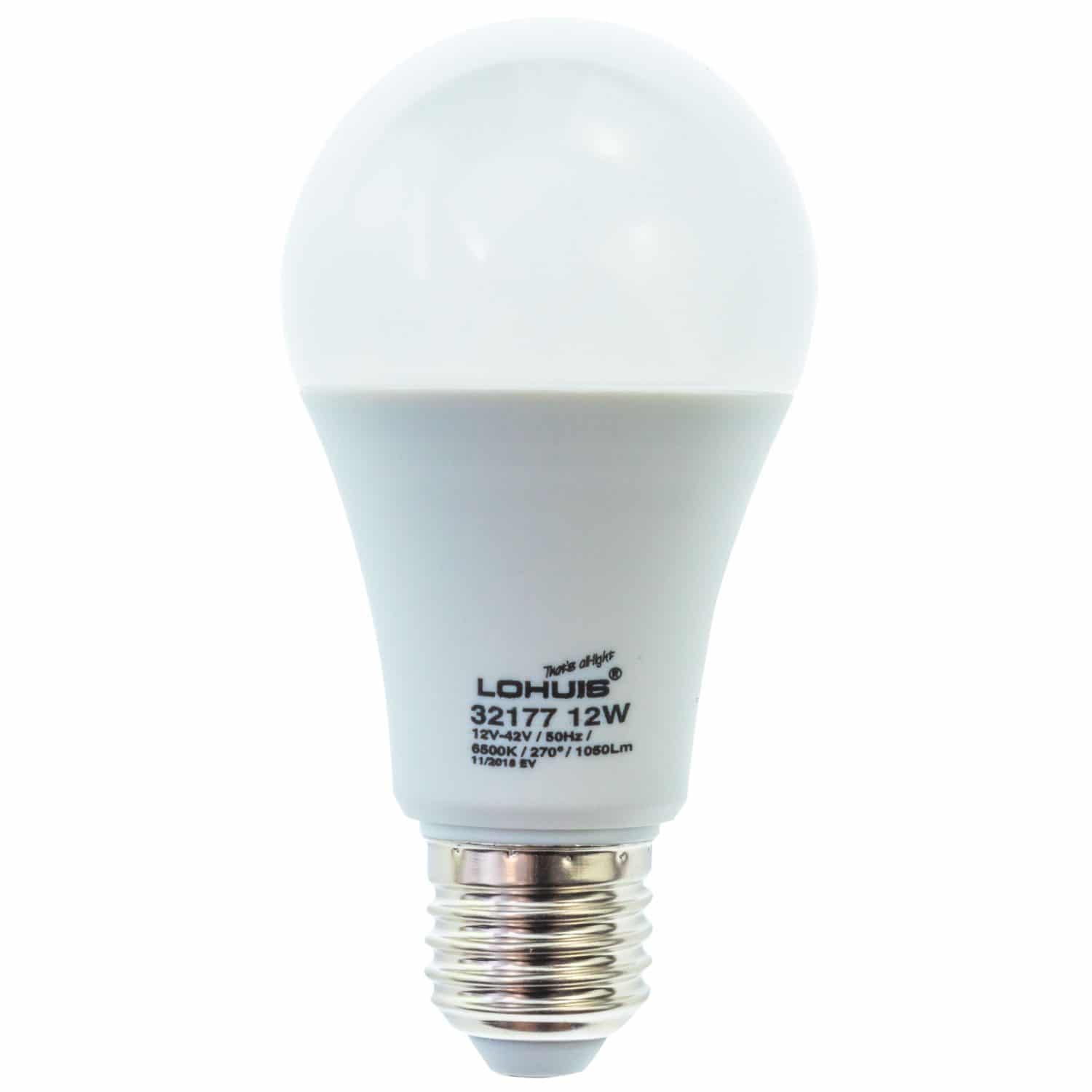 Oferte la Bec LED Lohuis A60, glob, E27, 12 W, 1150 lm, 6500 K
