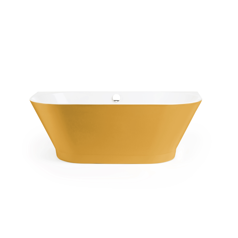 Oferte la Cada baie freestanding Fibrex Bristol, acril, galben, 170 x 75 x 60 cm