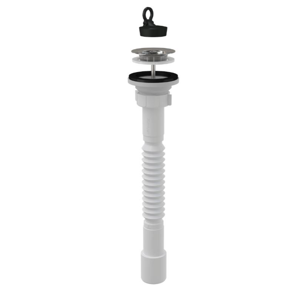 Oferte la Sifon flexibil Alca, ventil 5/4 inclus, polipropilena, 30/40mm