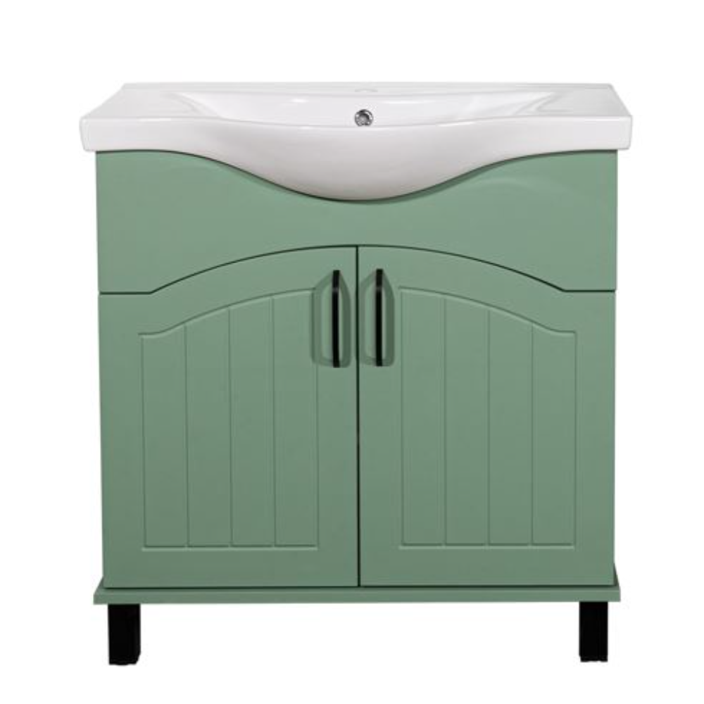 Oferte la Baza cu lavoar Sanitop Zelena, MDF/PAL, verde, 70 x 46 x 78 cm