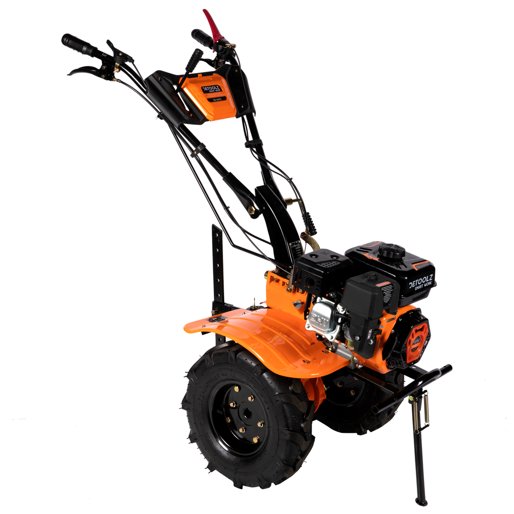 Oferte la Motocultor DETOOLZ DZ-M125, 7.5 CP, 212 CC + rarita ajustabila + roti 500-8, roti metalice 3.5-6
