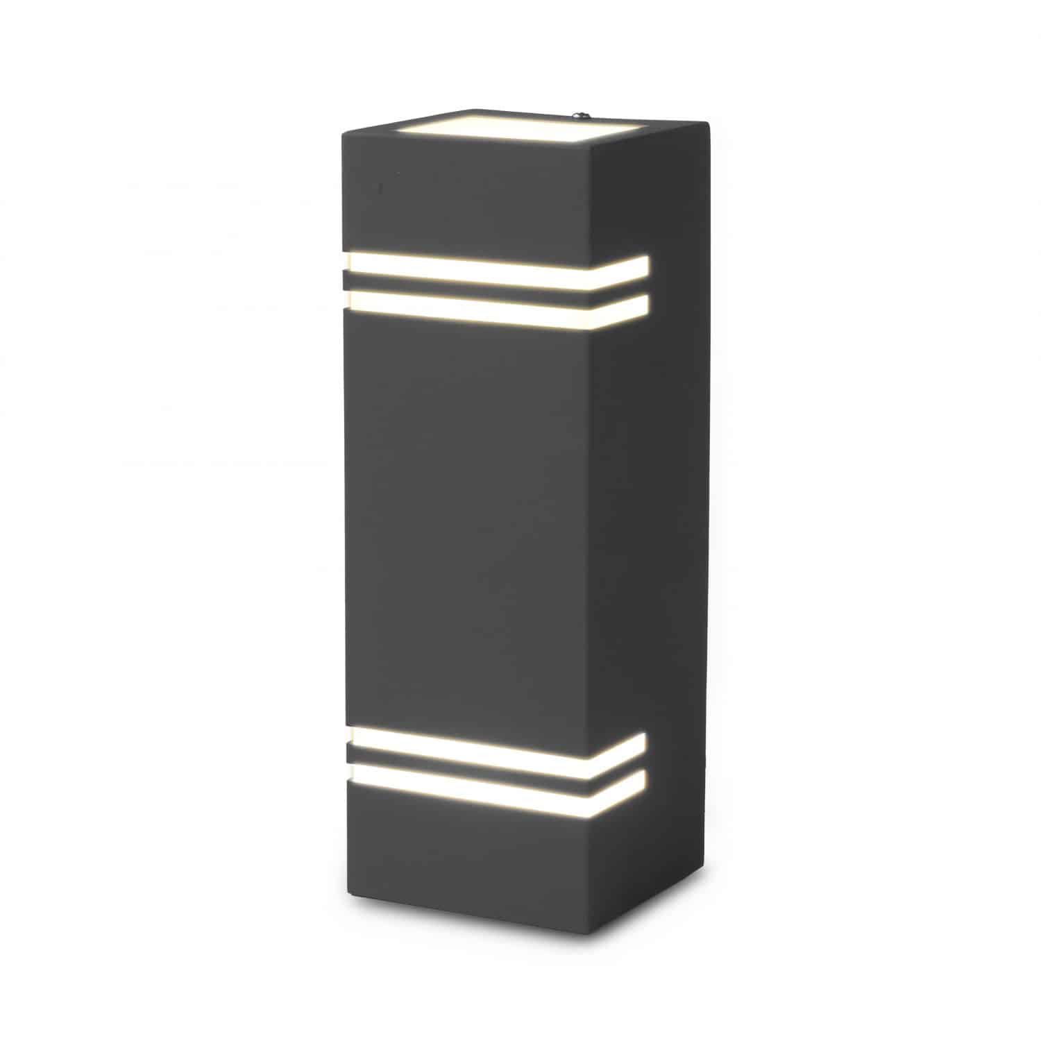 Oferte la Aplica perete exterior Hepol 2XGU10, gri, metal, 2 x GU10, IP54, 11 W