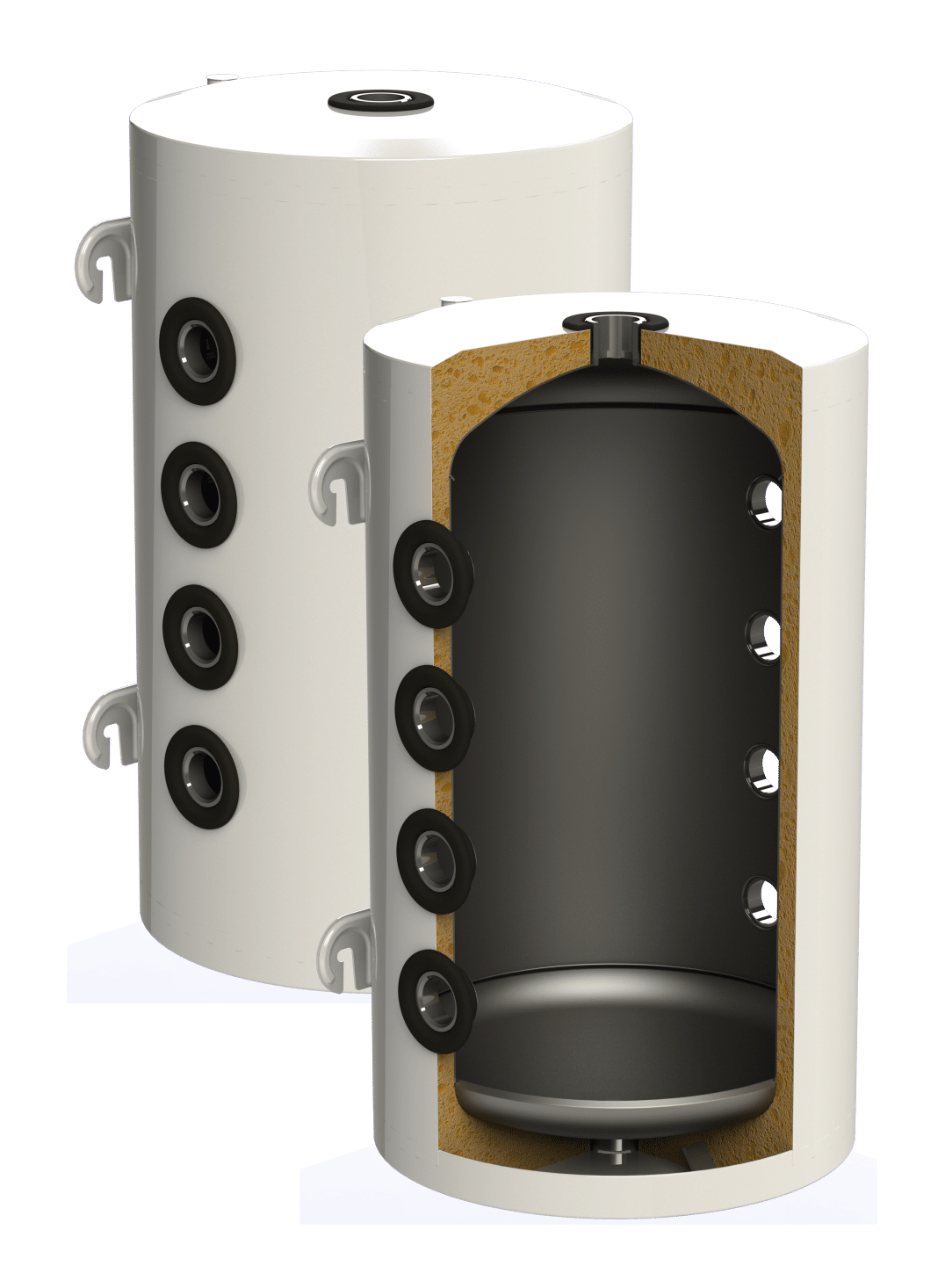 Rezervor de acumulare Puffer pentru pompe de caldura Sunsystem PSM 100 litri