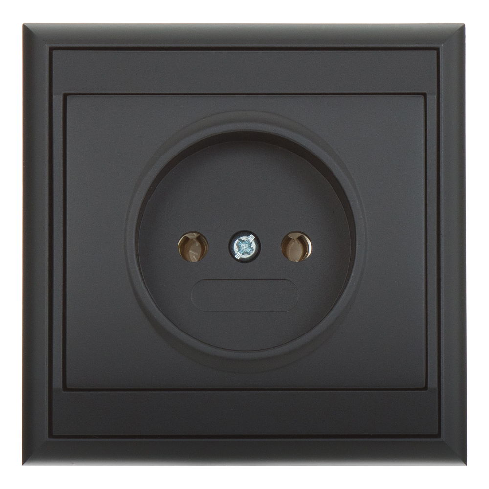 Oferte la Priza simpla Luna, interior, negru mat