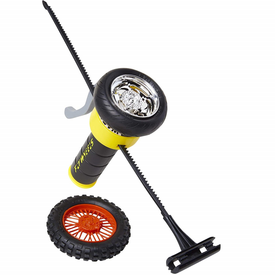Jucarie Fly Wheels 1 Tyre + Ejector Street Shadow (Culoare produse: Rosu)